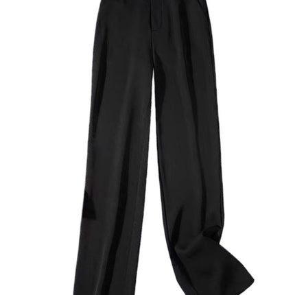 Narrow Wide-Leg Pants for Women 2026 Spring New High-Waisted Drapey Loose Casual Pants Petite Suit Floor-Length Pants