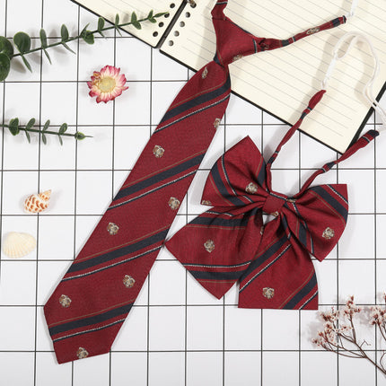 Japanese Plaid JK Tie Tie Set Women's College Style Graduation Photo Free Accessories Korean Style Bow Mariners Suit