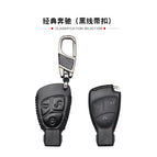 Old Mercedes-Benz 3-key leather buckle black line
