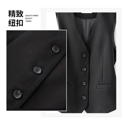 Old Money Style Suit Vest Women's Layered Vest 2025 Spring & Fall New Sleeveless Slim Elegant Small Waistcoat