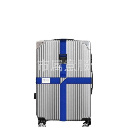 Luggage case strap cross-shaped packing belt lock buckle fixed shipping travel box durable thickened reinforced binding belt