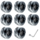 Black and white color mixing wheel (including bearing) 8 wrenches