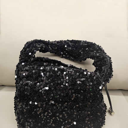 Fashion New Trendy Bags Niche Design Sequin Underarm Bag Trendy Niche High-End Shoulder Handbag
