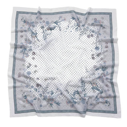 Cross-Border New Product Voile Print 110 Square Scarf Classic Lace Scarf Turban Malaysian Shawl