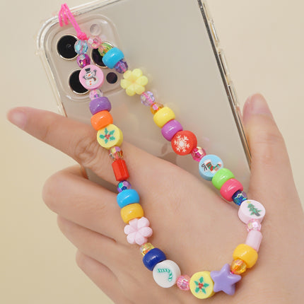 Factory direct supply handmade beaded mobile phone lanyard bluetooth speaker lanyard flashlight fan selfie stick U disk sling