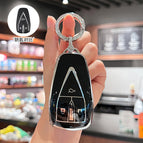 H type 3-button [crystal black] single pack + silver diamond ring
