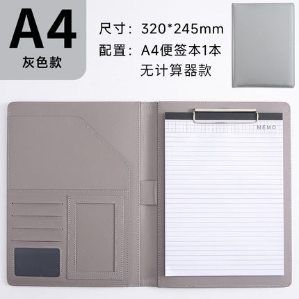 Folder A4 Folder Multi-Functional Board Clip Leather Signing Book Office Manager Clip Contract Negotiation Clip Business Development Clip