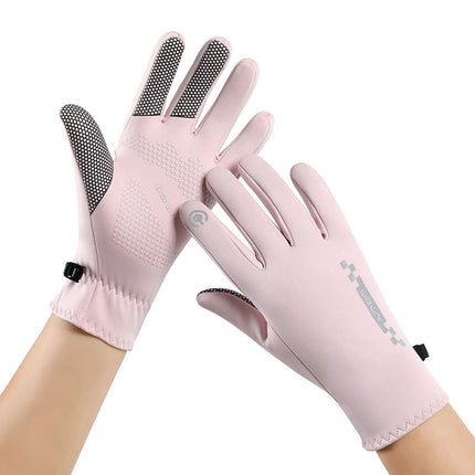Warm Gloves Outdoor Riding Windproof Cold-proof Waterproof Electric Car Anti-slip Touch Screen Autumn and Winter Women's Running Hand Guard