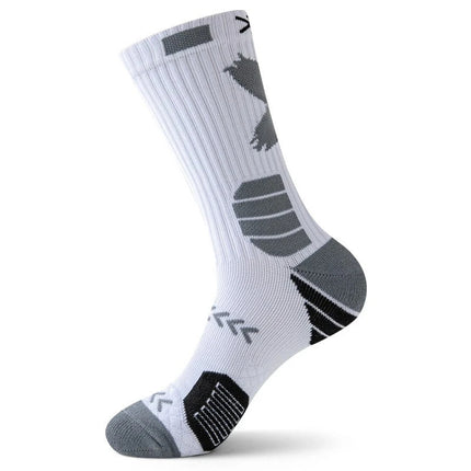 Professional Sports Socks Basketball Socks Men's Mid-Calf High-Top Towel Bottom Thickeneded Non-Slip Wear-Resistant Fitness Running Zhuji Socks