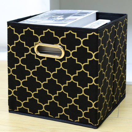 Amazon Coverless Storage Box Fabric Storage Box Foldable Large Clothes Organiser Toy Storage Box Cross Border