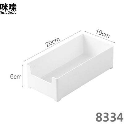 Flower Pot White Rectangular Succulent Plant Small Plastic Balcony Seedling Pot Square Pot Narrow Long Vegetable Planting Pot
