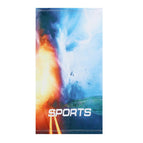 Electric fire and thunder face towel (one piece) / Free size