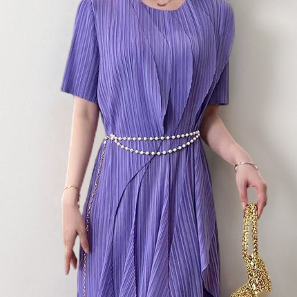 Tea Break French dress Summer Women's High-end Sense Slimming Slight Fat Skirt Shenzhen Nanyou High-end Women's Foreign Trade
