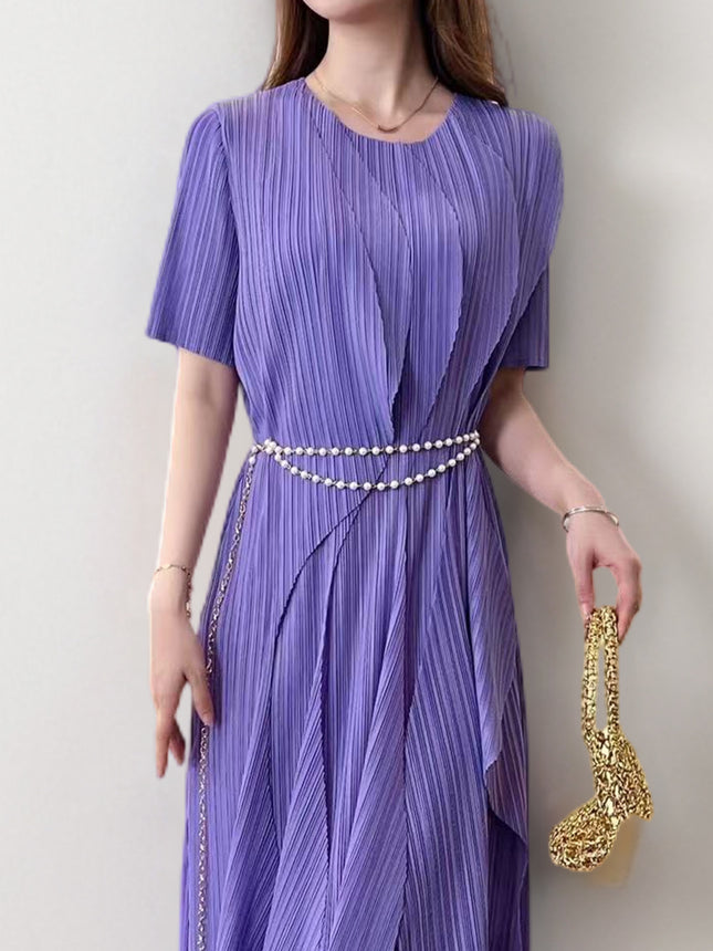 Tea Break French dress Summer Women's High-end Sense Slimming Slight Fat Skirt Shenzhen Nanyou High-end Women's Foreign Trade