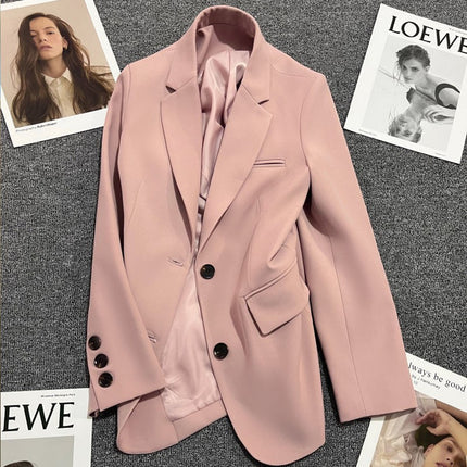 Avocado Green Blazer for Women 2026 Spring and Autumn New Casual Stylish Street-Style Blazer Korean Version Suit Jacket