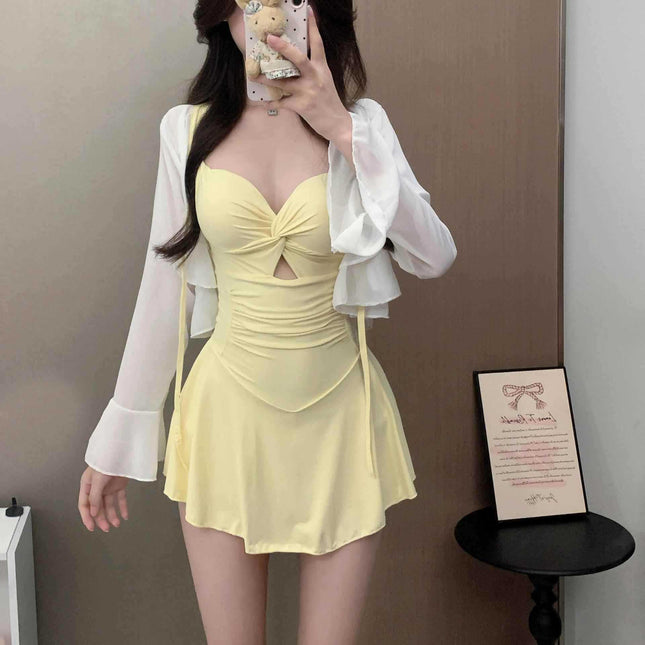 2025 New Arrival Two-Piece Swimsuit Women's Suit High-Grade Suit Slimming Students Women's Hot Spring Skirt Swimsuit