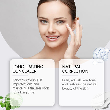 Moisturizing Correcting CC Cream Full Coverage Lightweight Natural Long Lasting Waterproof Anti-Sweat Foundation Cosmetics Base