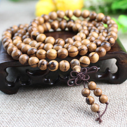 Factory wholesale exquisite Vietnam agarwood bracelet tiger white sand sink bracelet 108 beads men's and women's jewelry
