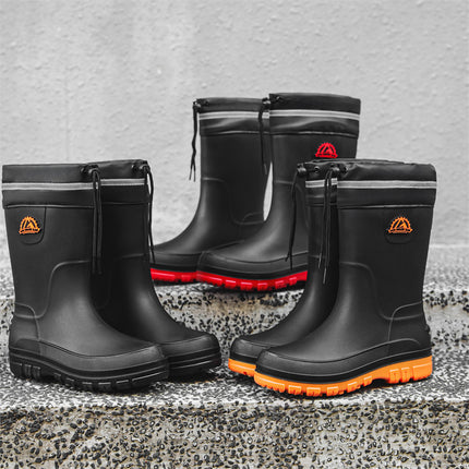 Cross-border rain boots men's new rain boots men's short rain boots non-slip kitchen fashion water shoes fishing rubber shoes