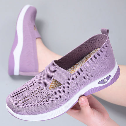Shoes Women's Cross-border plus size Women's Shoes Soft Sole Not Tired Feet Slip-on Mother Shoes Mesh Breathable Old Beijing Cloth Shoes