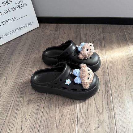 2026 Spring and Summer New Style Women's Clogs with Soft Soles, Comfortable for Outdoor Wear, Closed-Toe Slippers, Non-Slip Beach Sandals