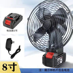 Makita model 8inch metal fan, 5 cells, one charge and one charge