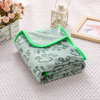 76*52cm / Cut footprints green