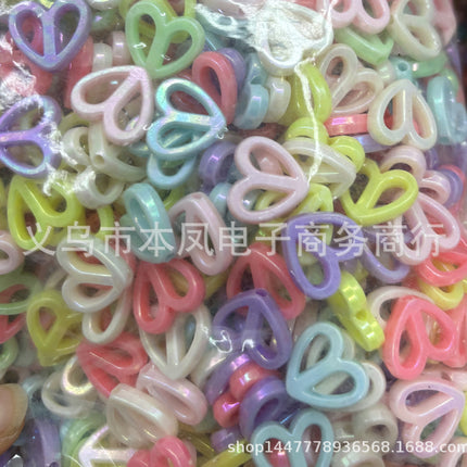 Acrylic light color plated AB colorful diy children beaded material candy AB colorful beads jewelry accessories