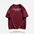 [front and back E] wine red quality heavy cotton / M