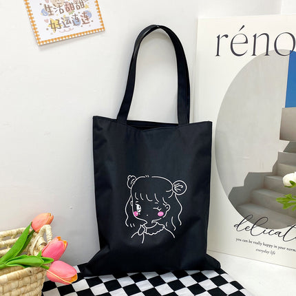 Factory wholesale 2023 new large capacity ladies shoulder handbag Oxford cloth gift bag cartoon cute