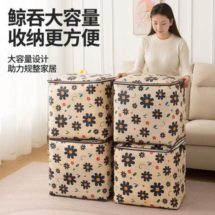 Non-woven Quilt Storage Bag Household Quilt Bag Waterproof and Moisture-proof Packaging Moving Bag Large Capacity Clothes Storage Box