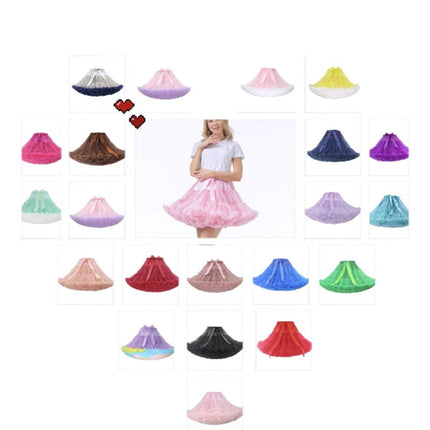 Adult Petticoat Daily Style Ultra-Puffy Nylon Lolita Cloud Petticoat Seamless Marshmallow Violent Puffy Skirt