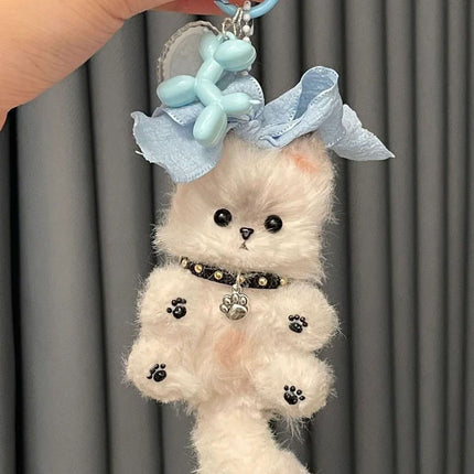 Twisting Stick Kitten DIY Material Pack Casual Style Cute Stuffed Toy for Girls Birthday Gift Bag Pendant