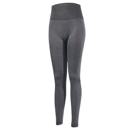Women's Fitness Yoga Pants, Tight-Fitting, Stretchy, Quick-Dry, Suitable for Running, High-Waisted, Cropped Length, Summer High-Waisted Slimming Leggings