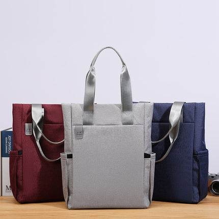 Wholesale Vertical Briefcase, Thickened Business Meeting Bag, Office Computer Bag, Large Capacity Oxford Cloth Waterproof Tutoring Bag