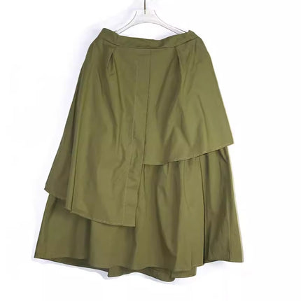 240340 Yamamoto dark cold style design sense niche skirt summer irregular stitching fashion all-match skirt