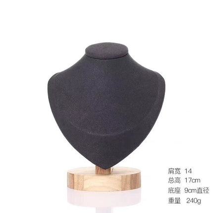 Solid Wood Figure Neck Display Stand Necklace Display Stand Jewelry Display Stand Jewelry Jewelry Storage Stand