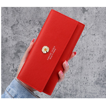 Manufacturers wholesale new wallet ladies fashion purse simple small folding small wallet mini version card bag female