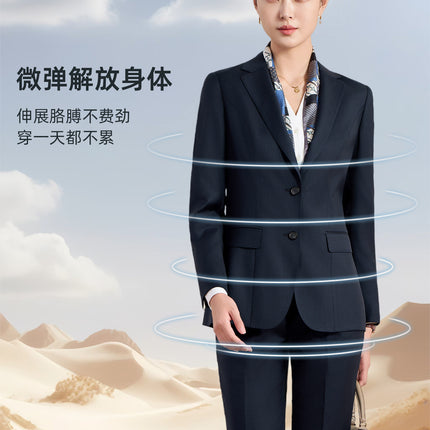 [Luo Hao] 26 Spring High-End Business 100% Pure Wool Suit Women's Commuting Professional Wear Women's Suit Set