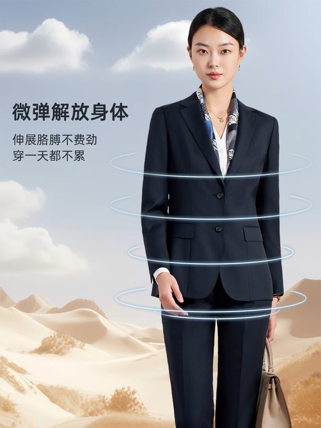 [Luo Hao] 26 Spring High-End Business 100% Pure Wool Suit Women's Commuting Professional Wear Women's Suit Set