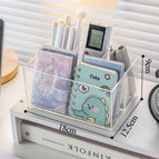 Transparent pen holder with 4 compartments [single carton packaging]