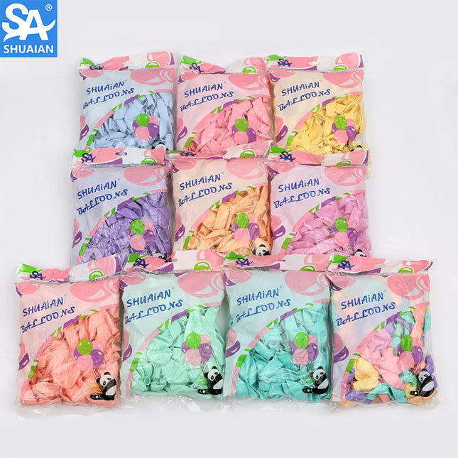 Macaron-Colored Balloons, Thick Latex, Birthday and Wedding Decorations, Popular Items for Street Stalls, One-Stop Wholesale
