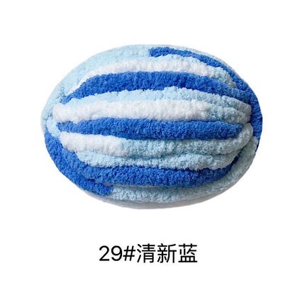 Super Thick Ice Strip Iceland Hand-woven Scarf Hat Blanket Mat Cat's Nest Wool Group Hand-woven DIY Material Bag