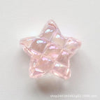 Five-pointed star transparent pink