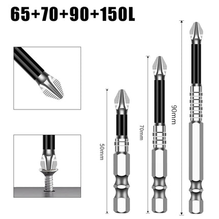 K5 Anti-Slip Bit S2 Magnetic 5A Black Anti-Slip Cross Bit Hand Electric Drill Electric Screwdriver High Hardness