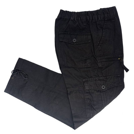 Overalls Men's Autumn and Winter fleece-lined Thickened Trendy Brand plus size Casual Pants Straight-Leg Loose Wide-Leg Winter Pants