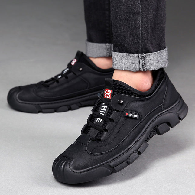 Mu Huisen men's shoes 2023 autumn outdoor shoes hiking shoes non-slip soft bottom breathable sneaker casual shoes trendy