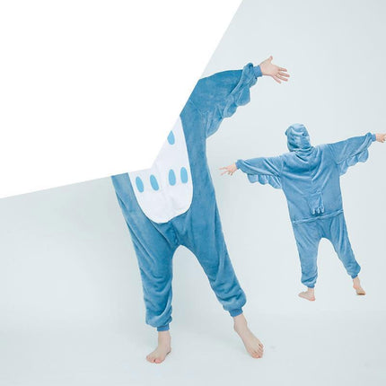 Manufacturer's Flannel Cartoon One-Piece Animal Pajamas for Children and Adults, Unicorn, Dinosaur, Pegasus Pajamas, Couple Style