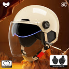 One size fits all / 3c moon shadow white [external long double mirror] heatmax four seasons detachable ear protection