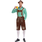 3645 [green top + brown pants + brown hat] / M